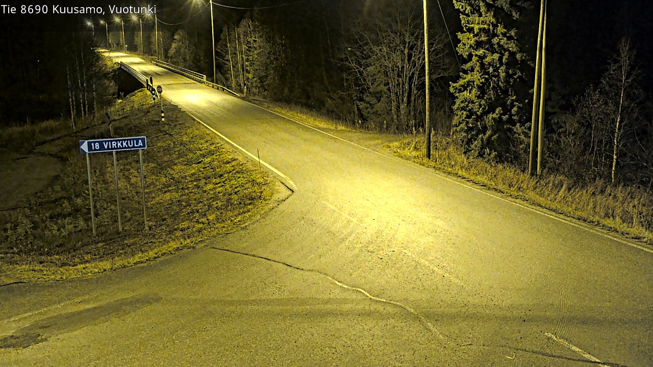 Kelikamerat Kuva Tie 8690 Kuusamo, Vuotunki, Kuusamo, Pohjois-Pohjanmaa