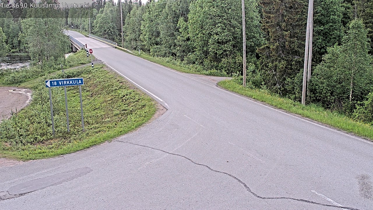 Kelikamerat Kuva Tie 8690 Kuusamo, Vuotunki, Kuusamo, Pohjois-Pohjanmaa