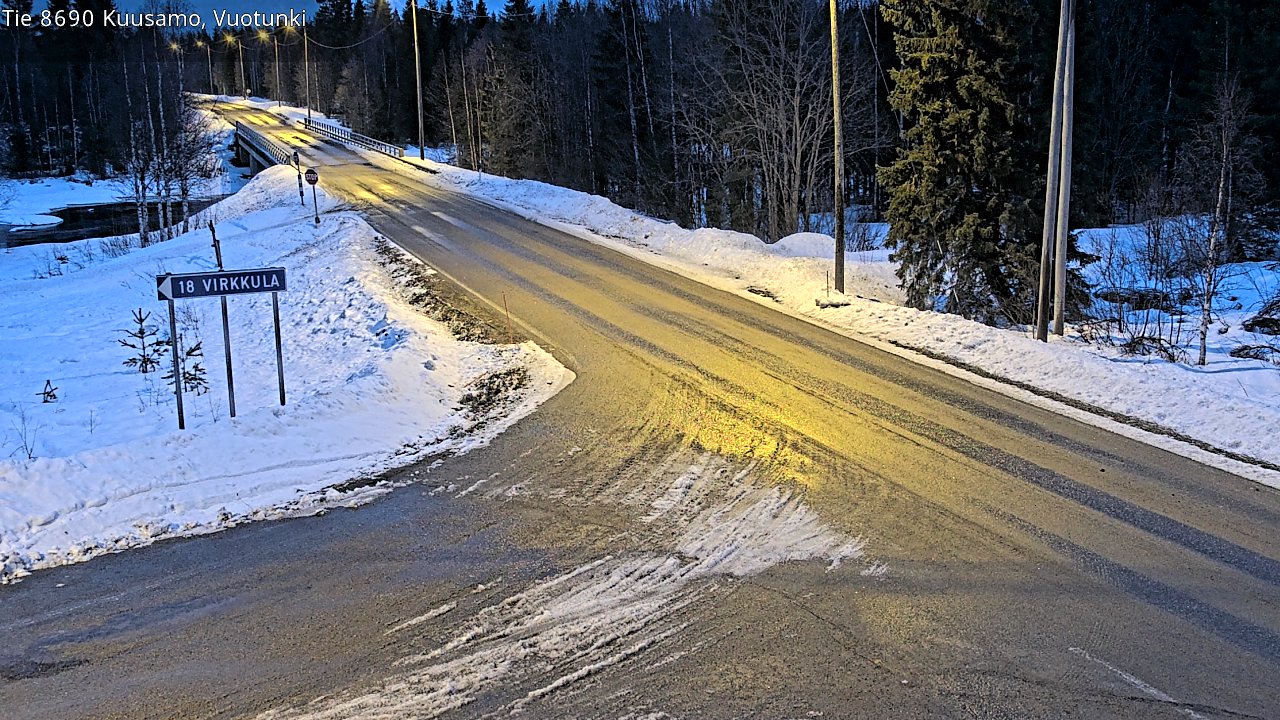 Kelikamerat Kuva Tie 8690 Kuusamo, Vuotunki, Kuusamo, Pohjois-Pohjanmaa