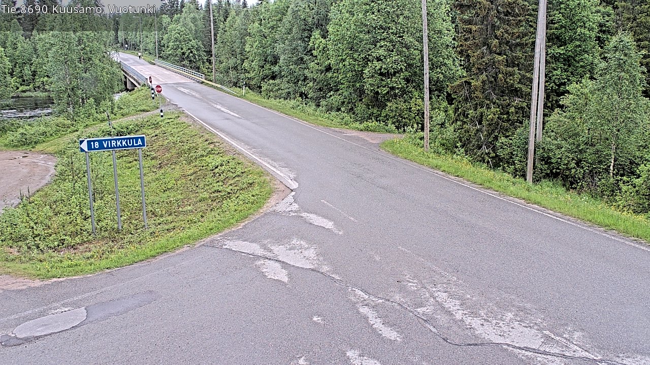 Kelikamerat Kuva Tie 8690 Kuusamo, Vuotunki, Kuusamo, Pohjois-Pohjanmaa
