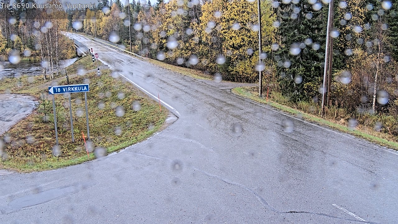 Weather Camera Image Väg 8690 Kuusamo, Vuotunki, Kuusamo, Pohjois-Pohjanmaa