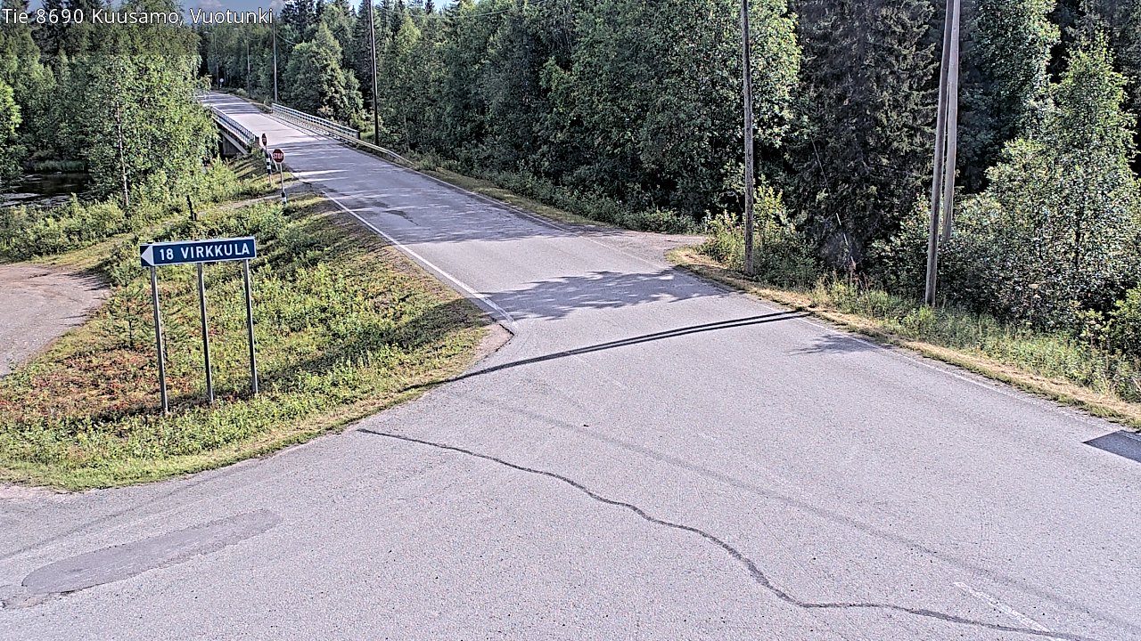 Kelikamerat Kuva Tie 8690 Kuusamo, Vuotunki, Kuusamo, Pohjois-Pohjanmaa