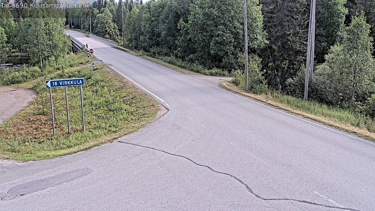 Kelikamerat Kuva Tie 8690 Kuusamo, Vuotunki, Kuusamo, Pohjois-Pohjanmaa