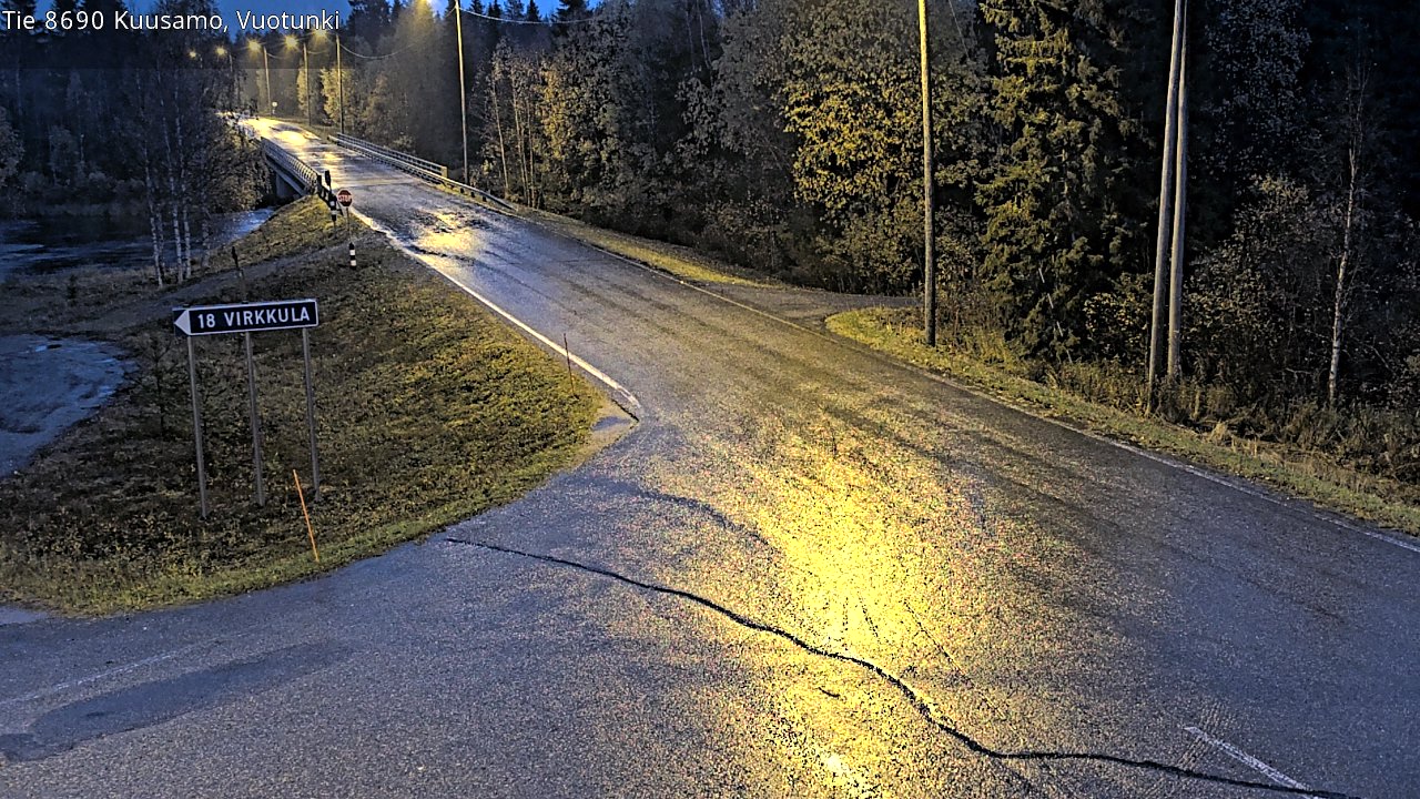 Weather Camera Image Road 8690 Kuusamo, Vuotunki, Kuusamo, Pohjois-Pohjanmaa