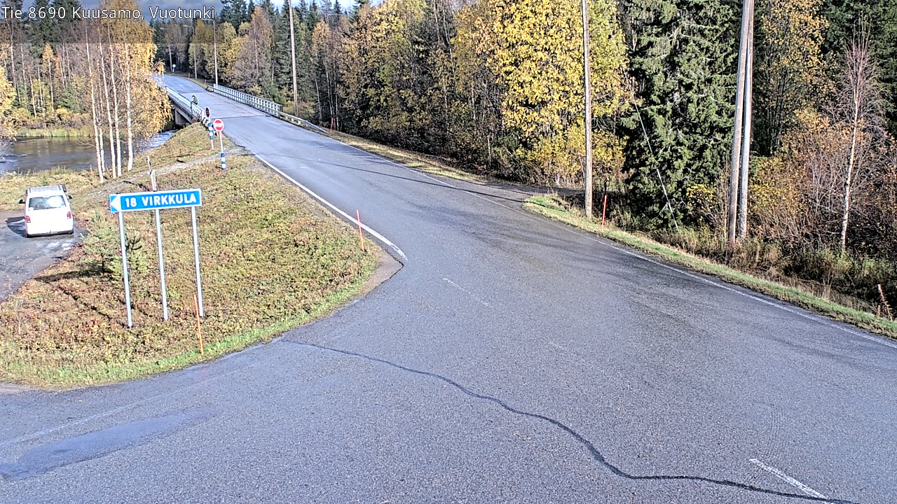 Weather Camera Image Road 8690 Kuusamo, Vuotunki, Kuusamo, Pohjois-Pohjanmaa