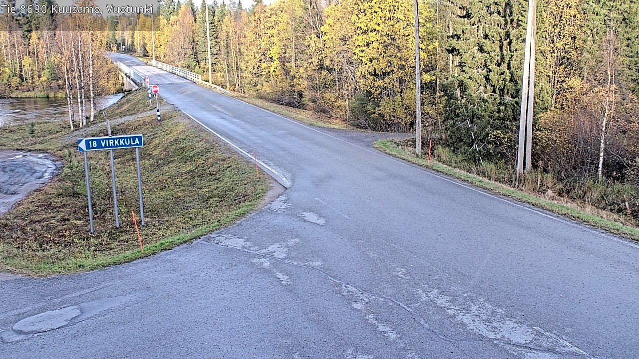 Weather Camera Image Road 8690 Kuusamo, Vuotunki, Kuusamo, Pohjois-Pohjanmaa