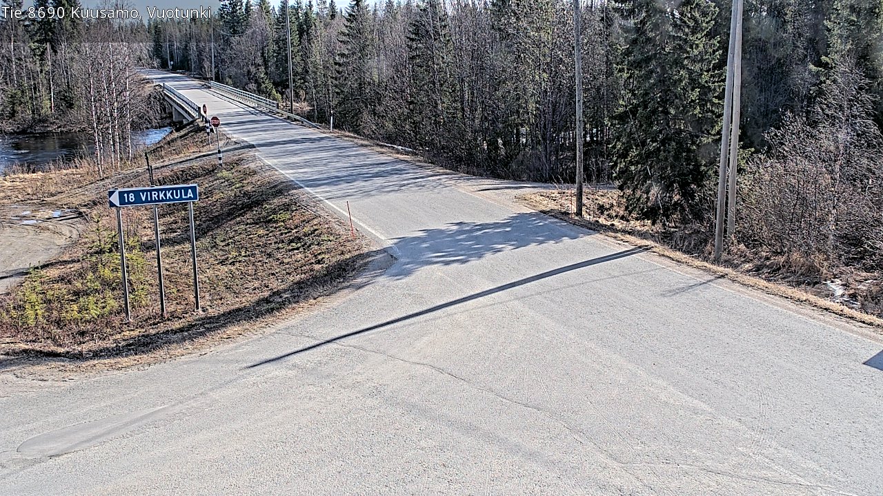 Kelikamerat Kuva Tie 8690 Kuusamo, Vuotunki, Kuusamo, Pohjois-Pohjanmaa
