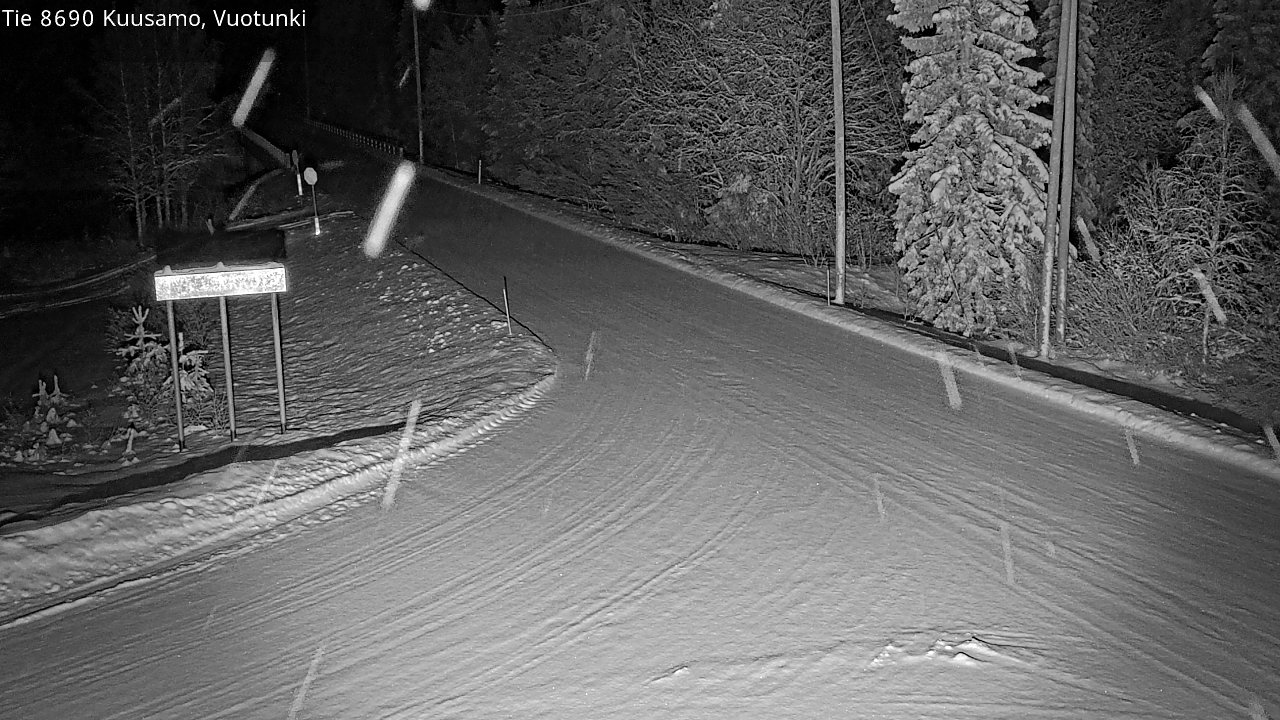 Kelikamerat Kuva Tie 8690 Kuusamo, Vuotunki, Kuusamo, Pohjois-Pohjanmaa