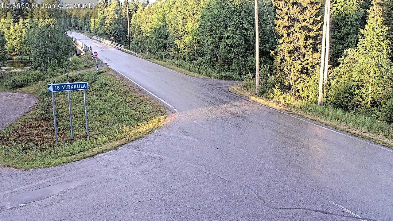 Kelikamerat Kuva Tie 8690 Kuusamo, Vuotunki, Kuusamo, Pohjois-Pohjanmaa