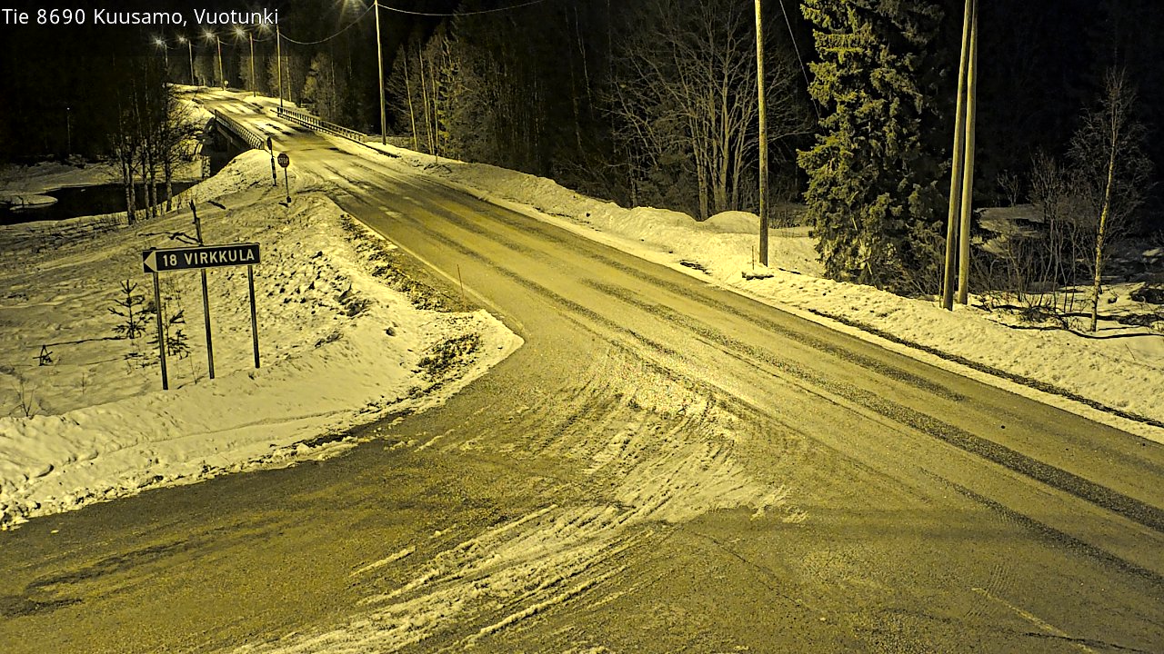 Kelikamerat Kuva Tie 8690 Kuusamo, Vuotunki, Kuusamo, Pohjois-Pohjanmaa