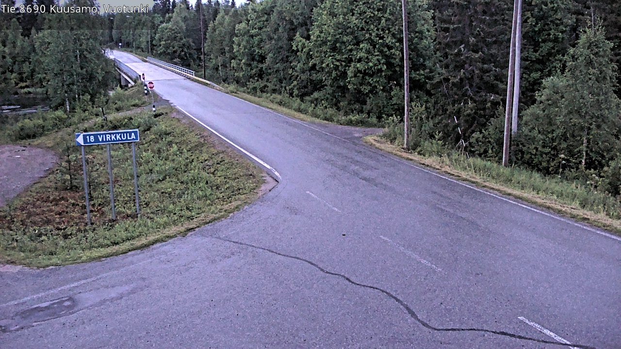 Kelikamerat Kuva Tie 8690 Kuusamo, Vuotunki, Kuusamo, Pohjois-Pohjanmaa