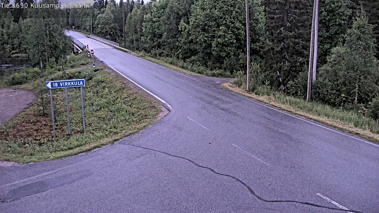 Kelikamerat Kuva Tie 8690 Kuusamo, Vuotunki, Kuusamo, Pohjois-Pohjanmaa