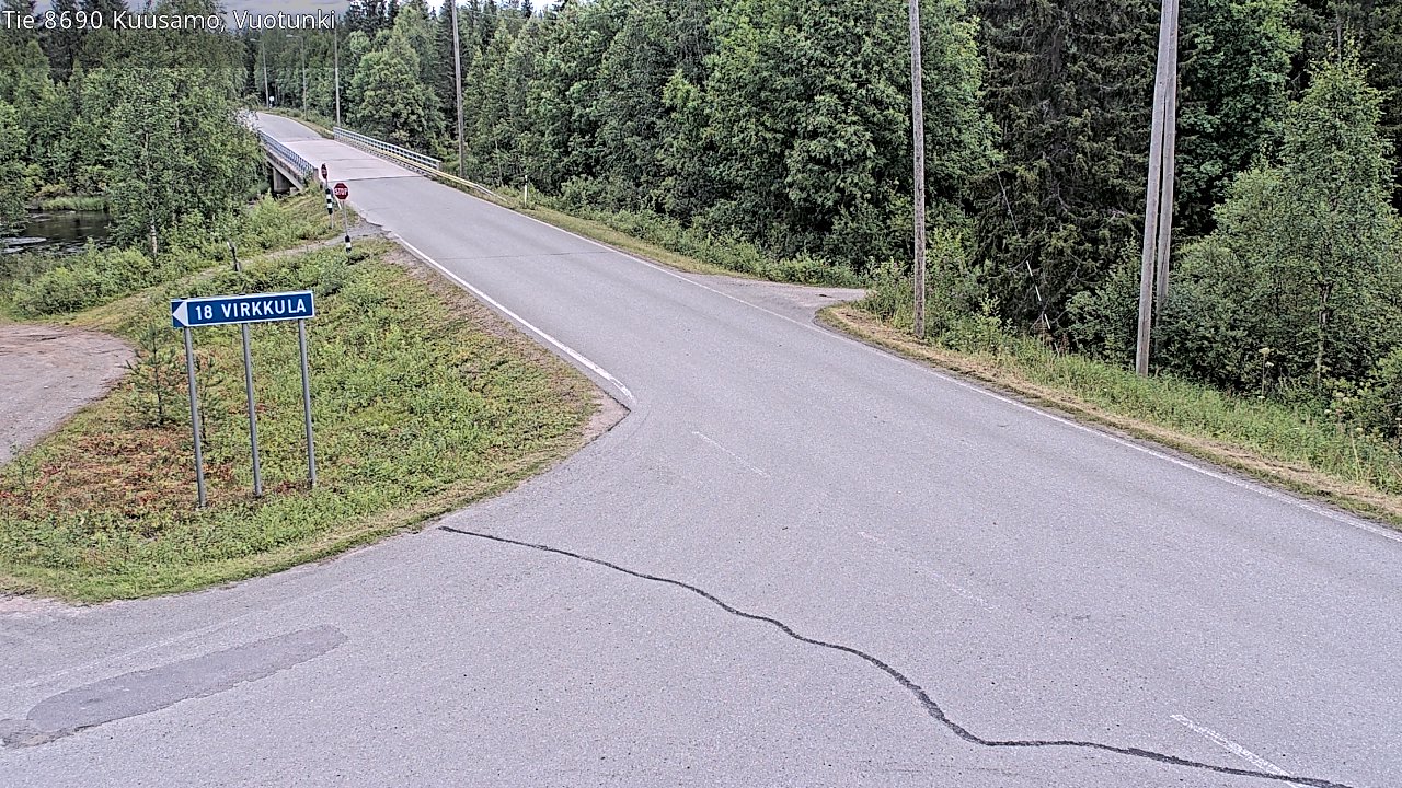 Kelikamerat Kuva Tie 8690 Kuusamo, Vuotunki, Kuusamo, Pohjois-Pohjanmaa