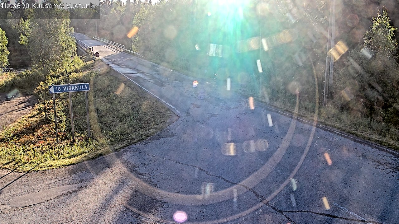 Kelikamerat Kuva Tie 8690 Kuusamo, Vuotunki, Kuusamo, Pohjois-Pohjanmaa