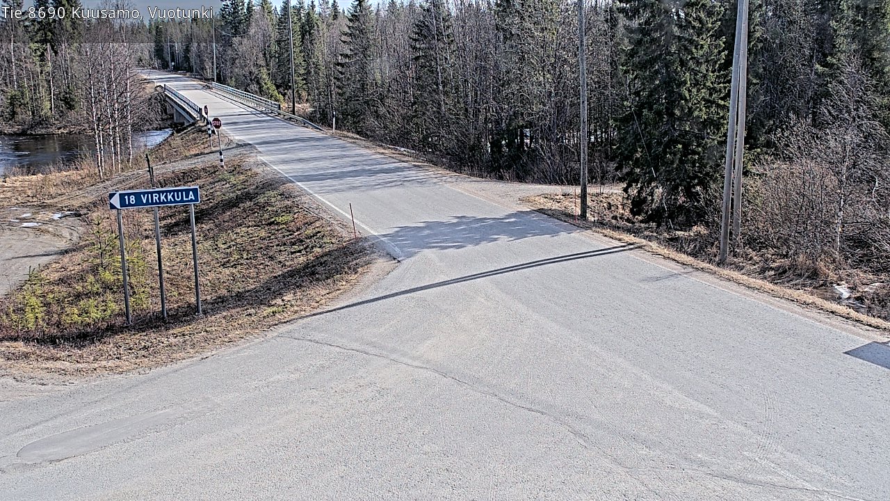 Kelikamerat Kuva Tie 8690 Kuusamo, Vuotunki, Kuusamo, Pohjois-Pohjanmaa
