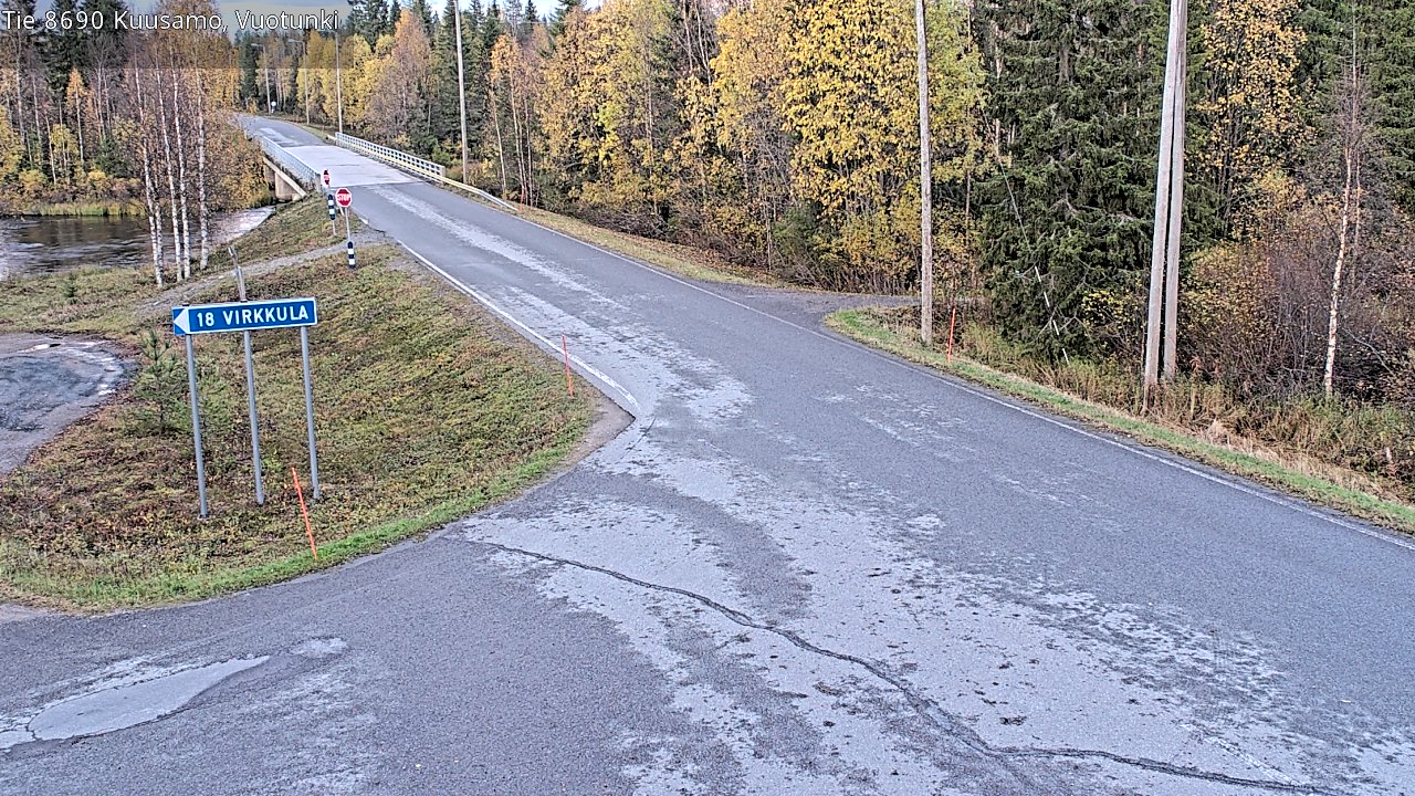 Weather Camera Image Road 8690 Kuusamo, Vuotunki, Kuusamo, Pohjois-Pohjanmaa