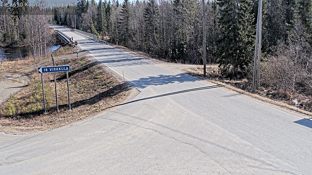 Kelikamerat Kuva Tie 8690 Kuusamo, Vuotunki, Kuusamo, Pohjois-Pohjanmaa