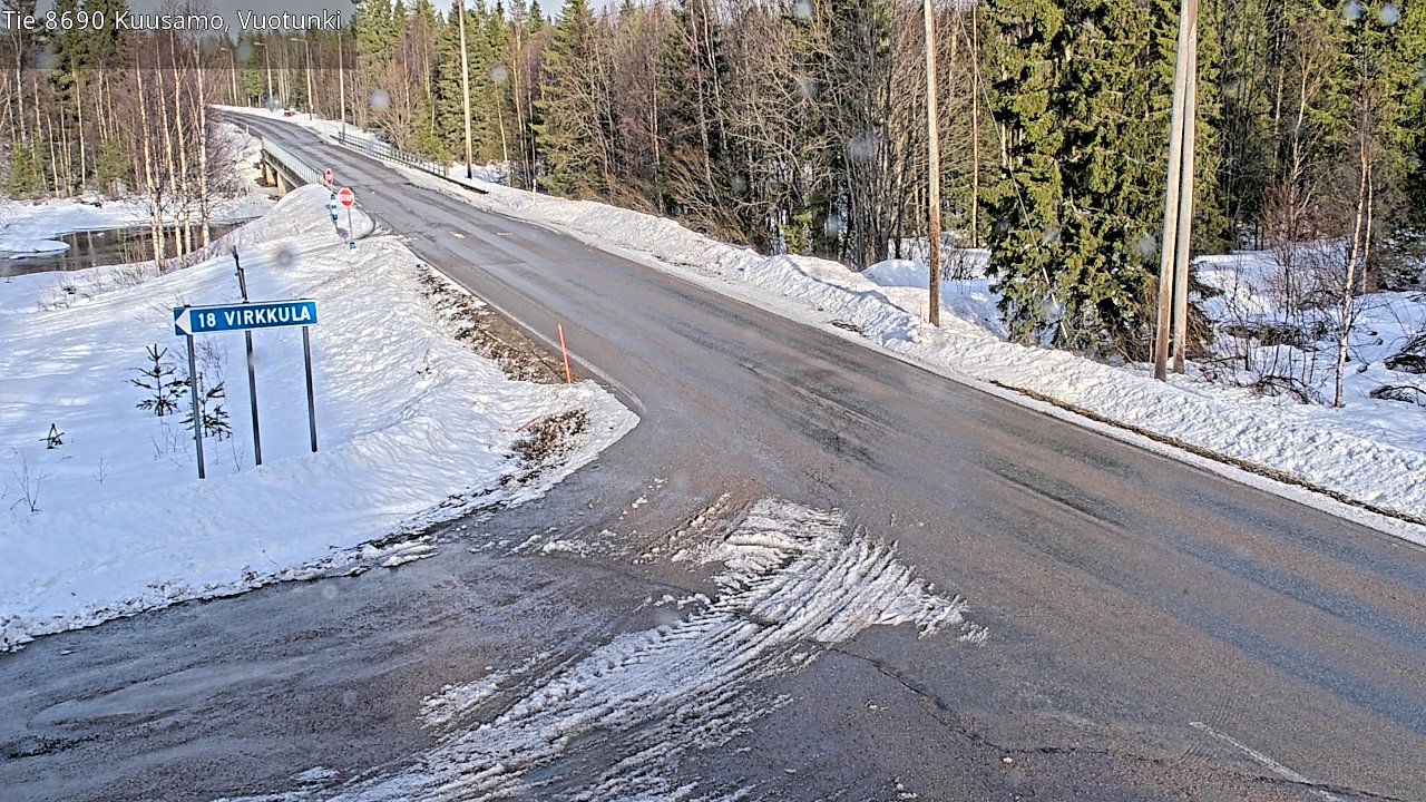 Kelikamerat Kuva Tie 8690 Kuusamo, Vuotunki, Kuusamo, Pohjois-Pohjanmaa