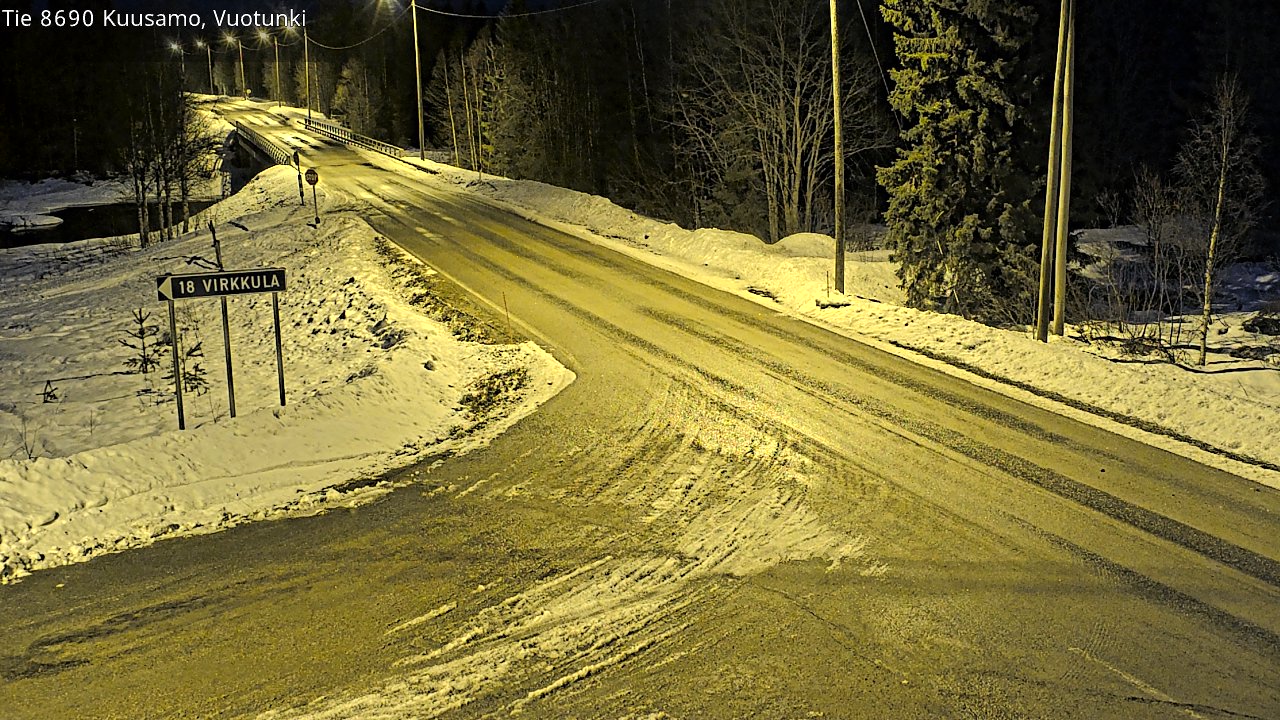 Kelikamerat Kuva Tie 8690 Kuusamo, Vuotunki, Kuusamo, Pohjois-Pohjanmaa