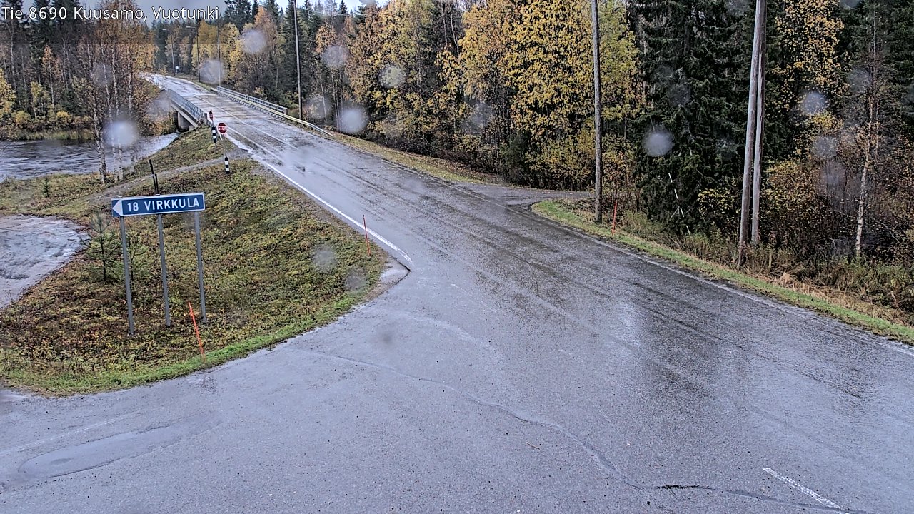 Weather Camera Image Väg 8690 Kuusamo, Vuotunki, Kuusamo, Pohjois-Pohjanmaa