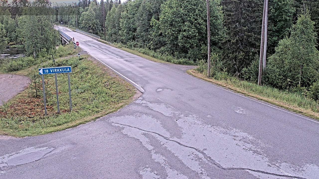 Kelikamerat Kuva Tie 8690 Kuusamo, Vuotunki, Kuusamo, Pohjois-Pohjanmaa