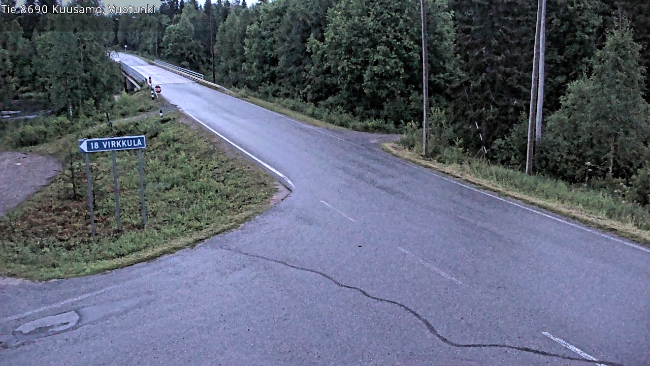 Kelikamerat Kuva Tie 8690 Kuusamo, Vuotunki, Kuusamo, Pohjois-Pohjanmaa