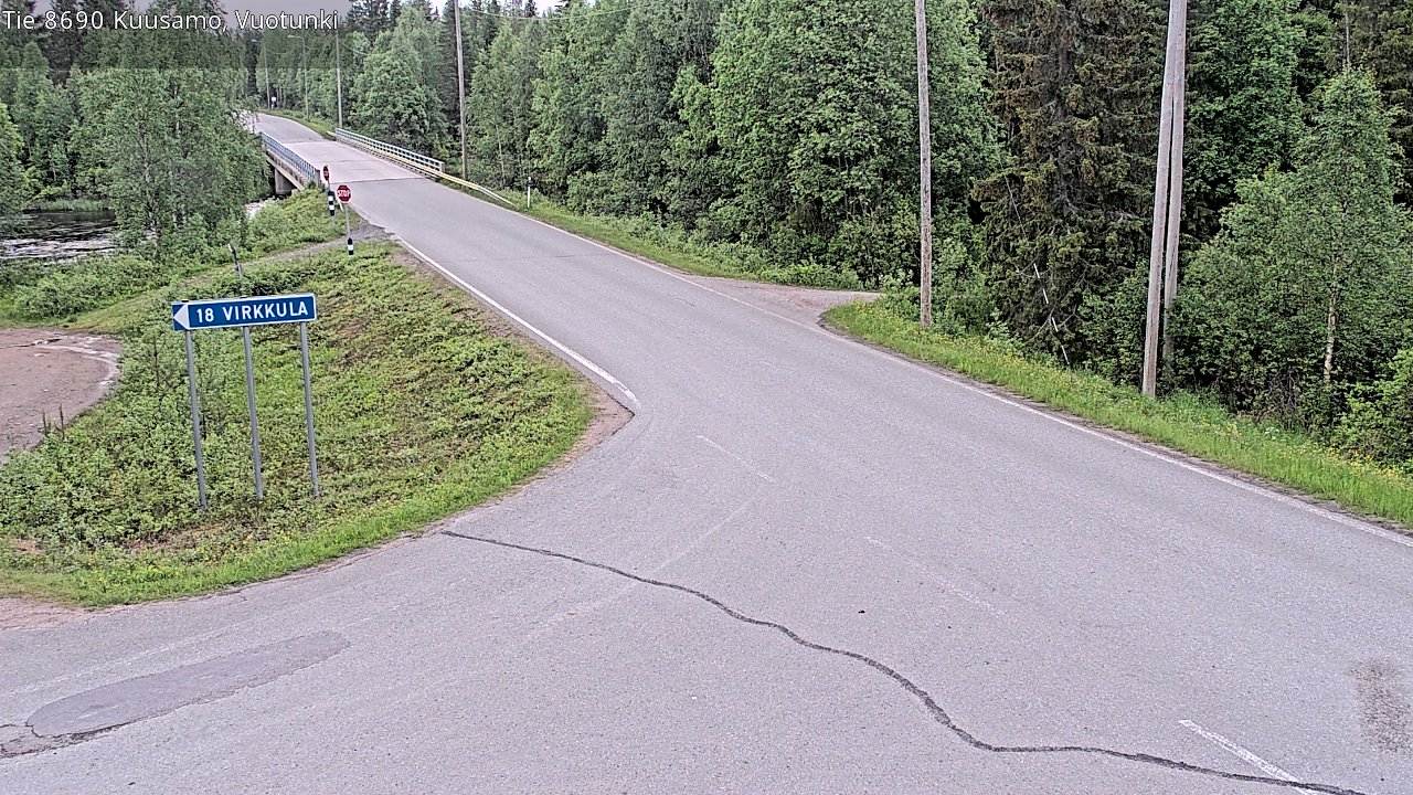 Kelikamerat Kuva Tie 8690 Kuusamo, Vuotunki, Kuusamo, Pohjois-Pohjanmaa