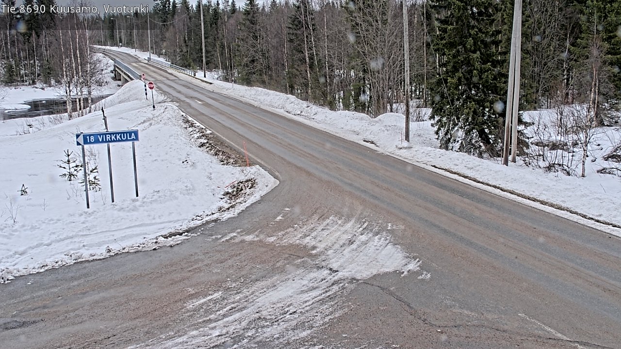 Kelikamerat Kuva Tie 8690 Kuusamo, Vuotunki, Kuusamo, Pohjois-Pohjanmaa