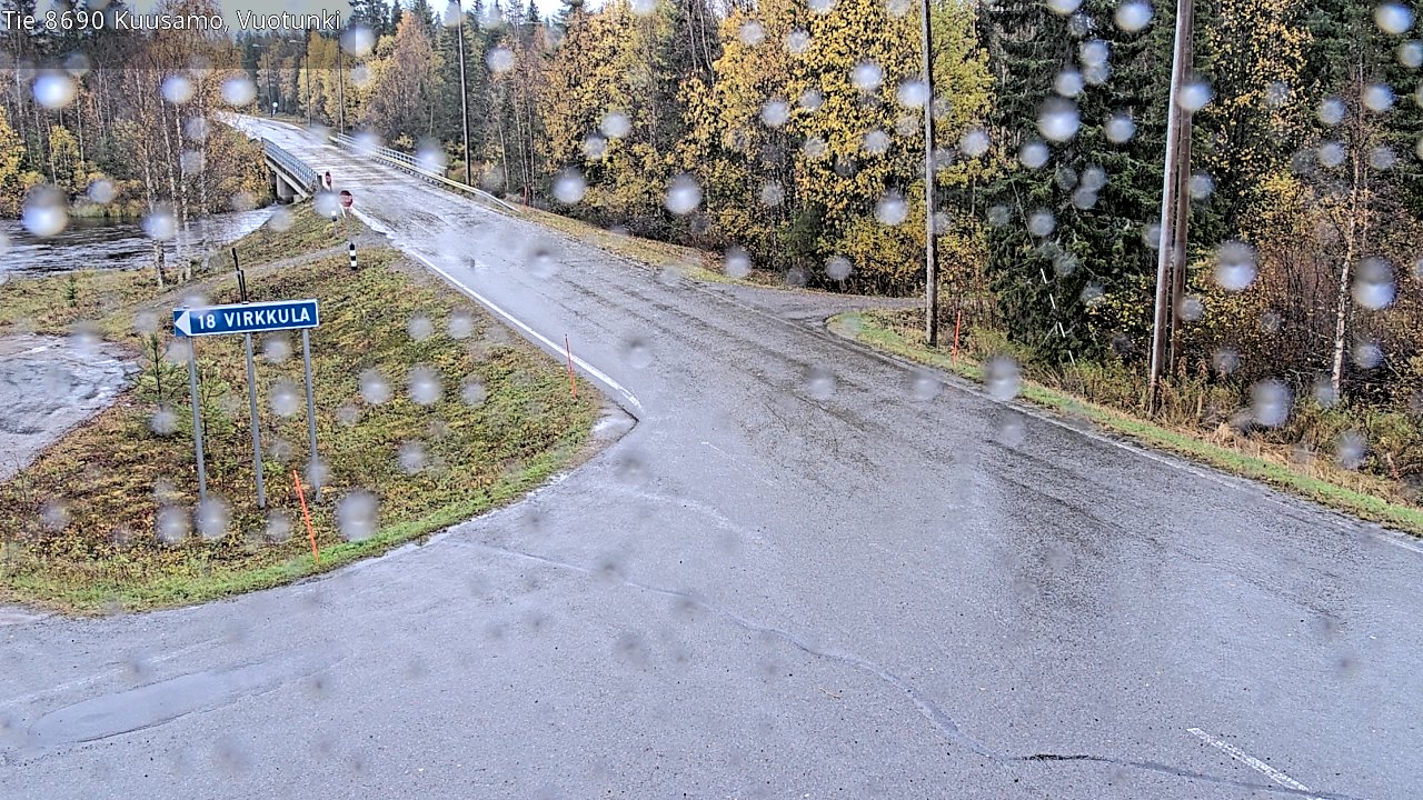 Weather Camera Image Väg 8690 Kuusamo, Vuotunki, Kuusamo, Pohjois-Pohjanmaa