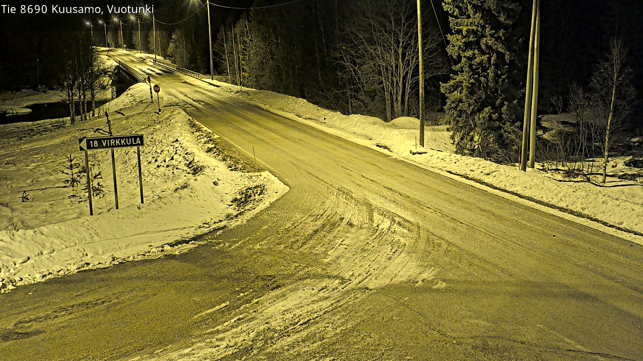 Kelikamerat Kuva Tie 8690 Kuusamo, Vuotunki, Kuusamo, Pohjois-Pohjanmaa