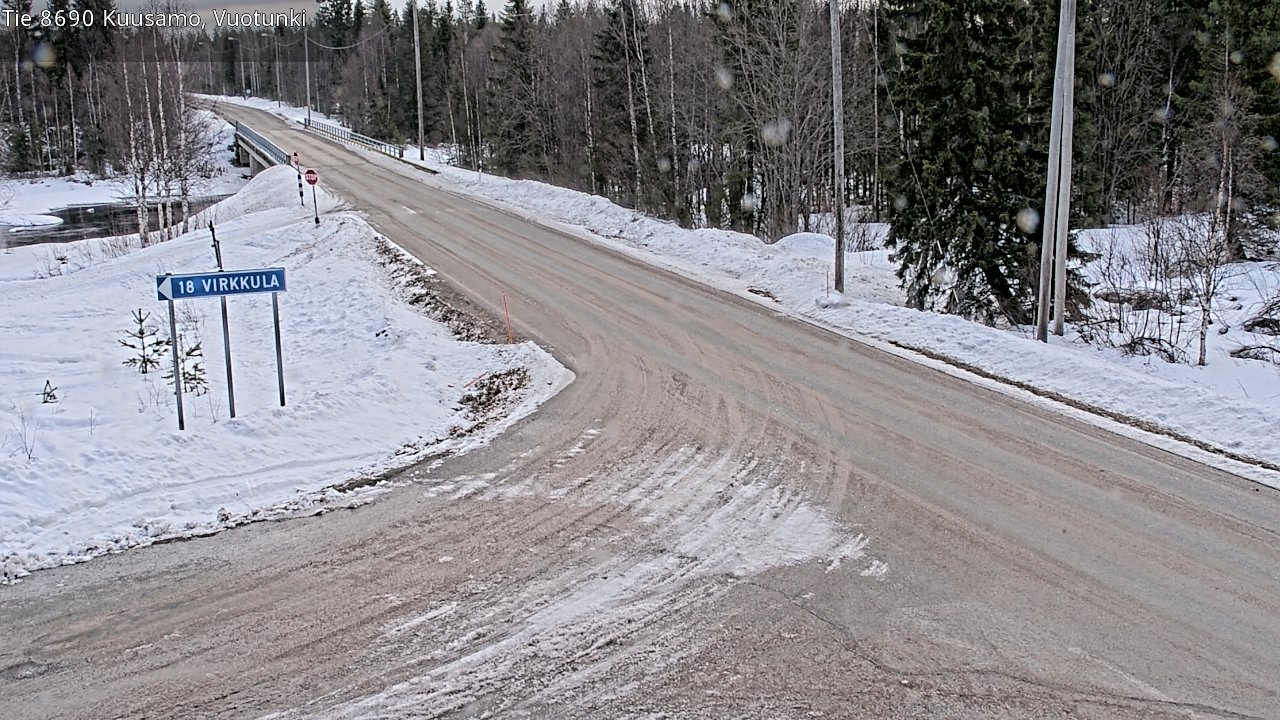 Kelikamerat Kuva Tie 8690 Kuusamo, Vuotunki, Kuusamo, Pohjois-Pohjanmaa