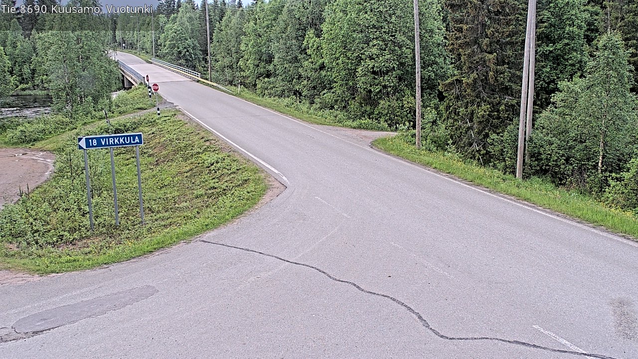 Kelikamerat Kuva Tie 8690 Kuusamo, Vuotunki, Kuusamo, Pohjois-Pohjanmaa