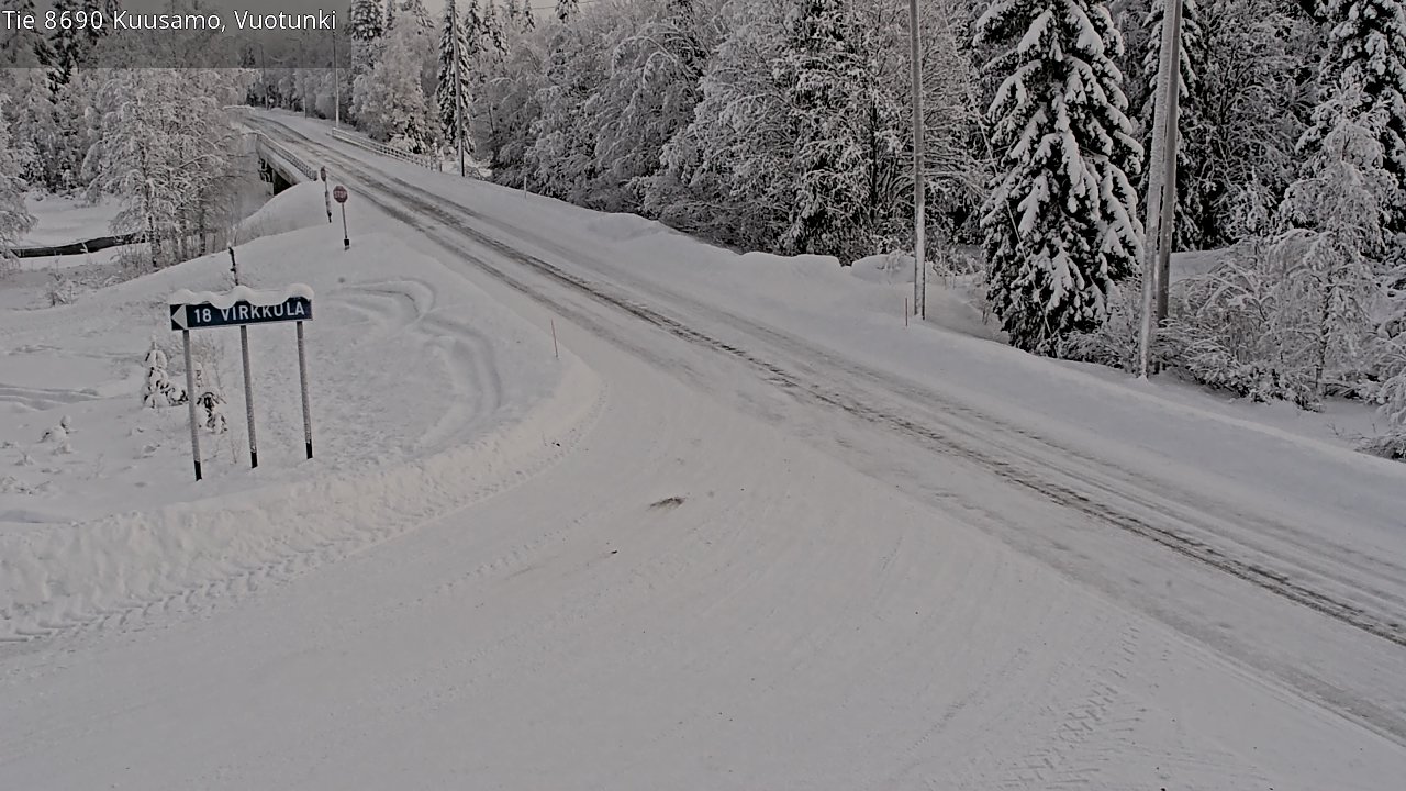 Kelikamerat Kuva Tie 8690 Kuusamo, Vuotunki, Kuusamo, Pohjois-Pohjanmaa