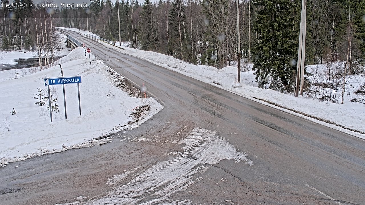 Kelikamerat Kuva Tie 8690 Kuusamo, Vuotunki, Kuusamo, Pohjois-Pohjanmaa
