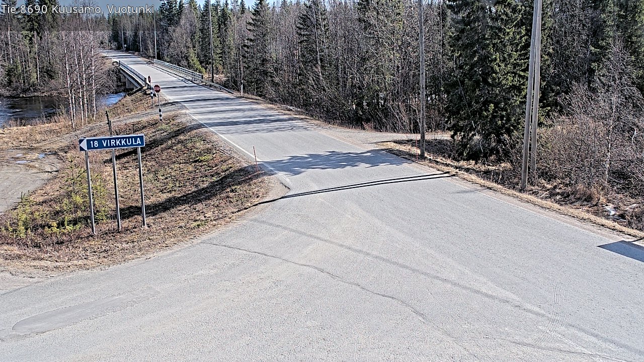 Kelikamerat Kuva Tie 8690 Kuusamo, Vuotunki, Kuusamo, Pohjois-Pohjanmaa