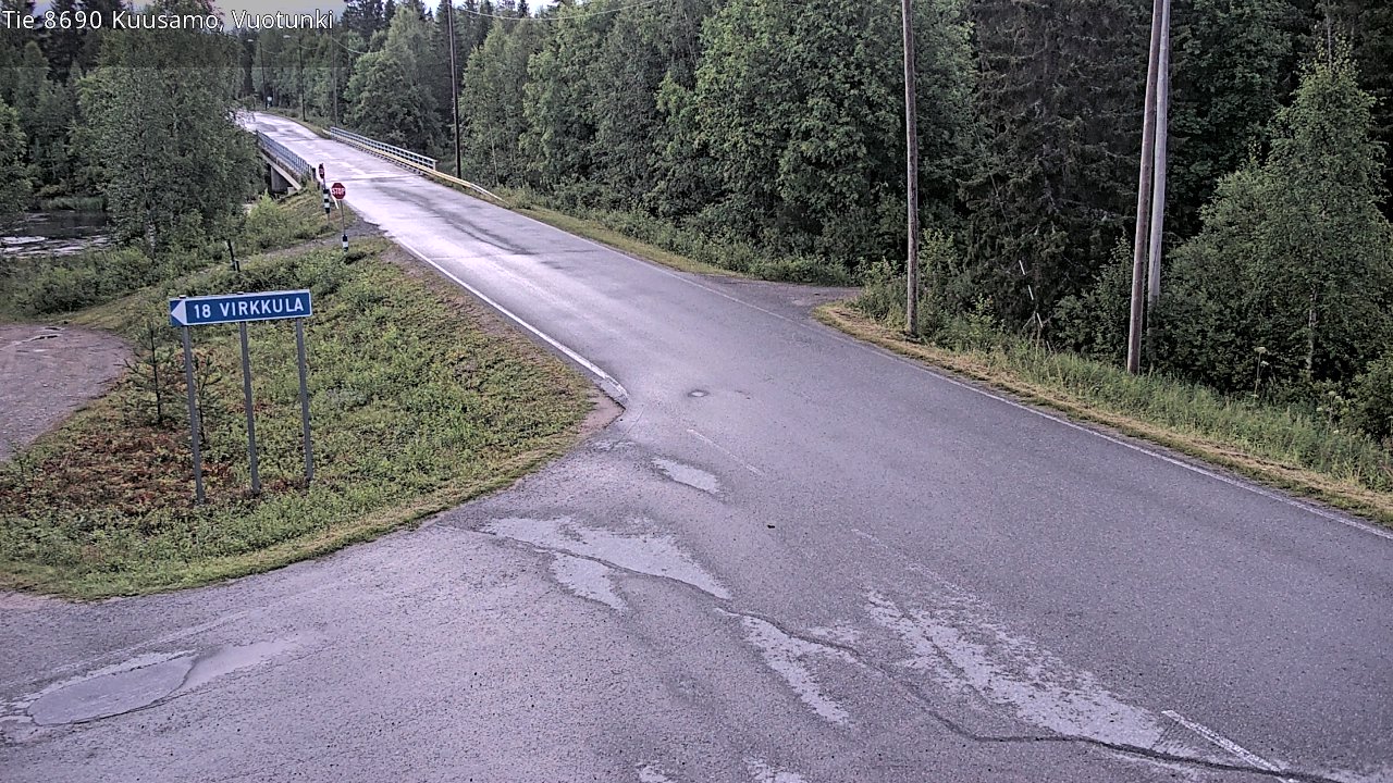 Kelikamerat Kuva Tie 8690 Kuusamo, Vuotunki, Kuusamo, Pohjois-Pohjanmaa