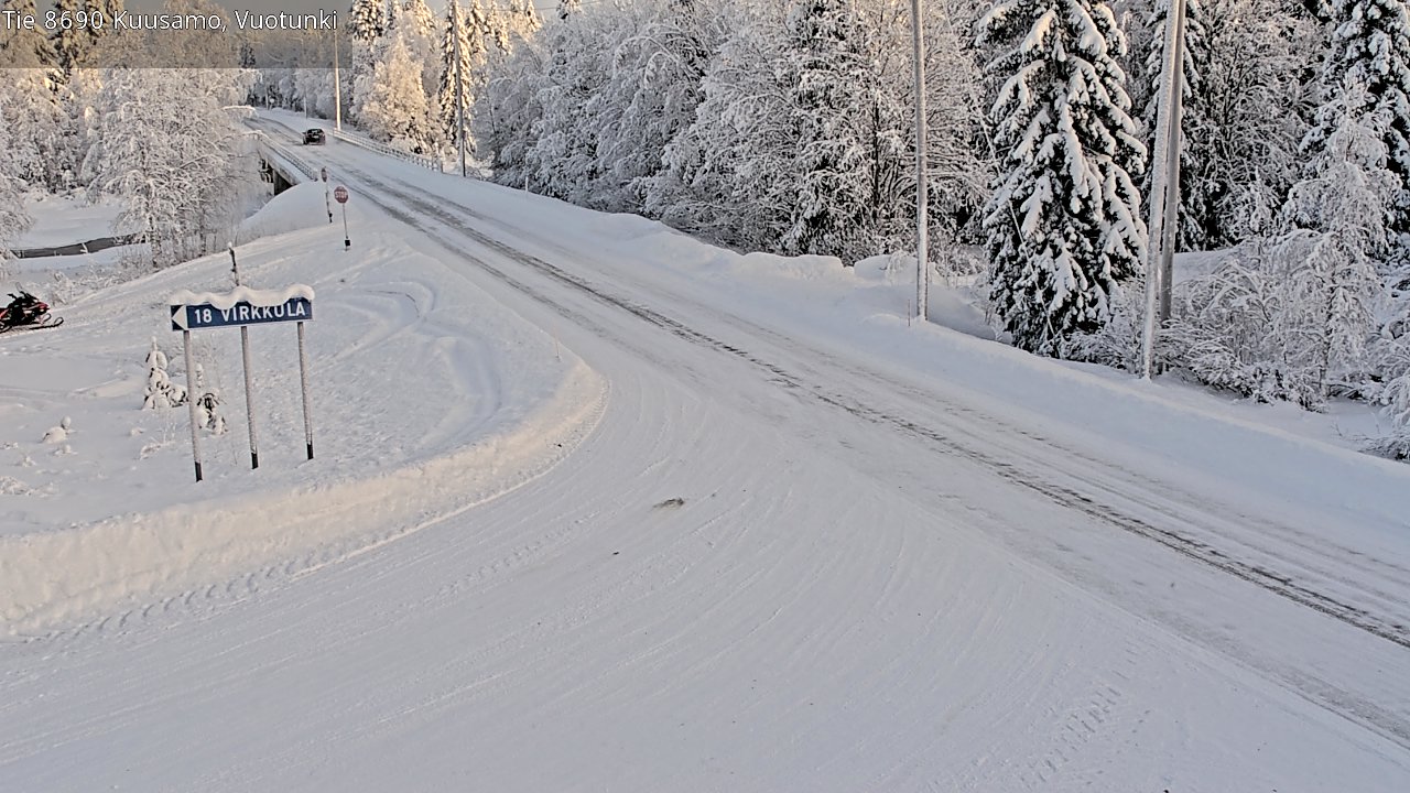 Kelikamerat Kuva Tie 8690 Kuusamo, Vuotunki, Kuusamo, Pohjois-Pohjanmaa