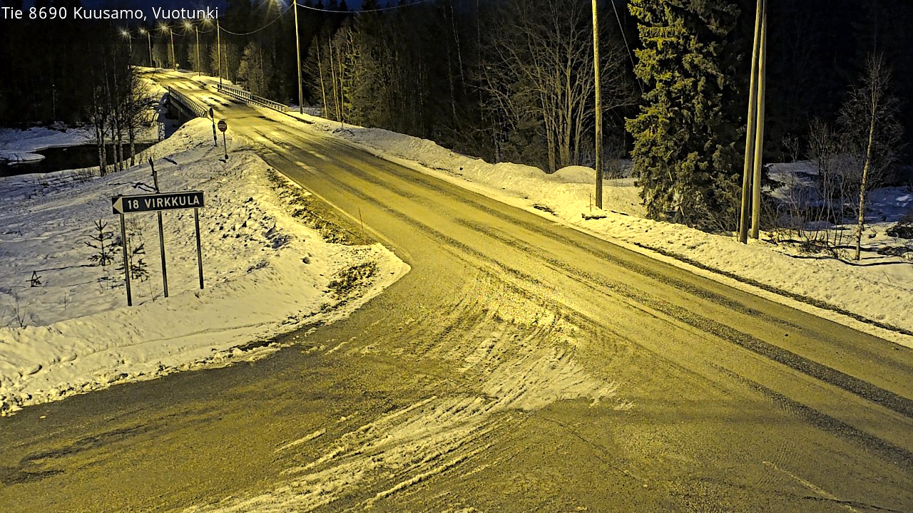 Kelikamerat Kuva Tie 8690 Kuusamo, Vuotunki, Kuusamo, Pohjois-Pohjanmaa