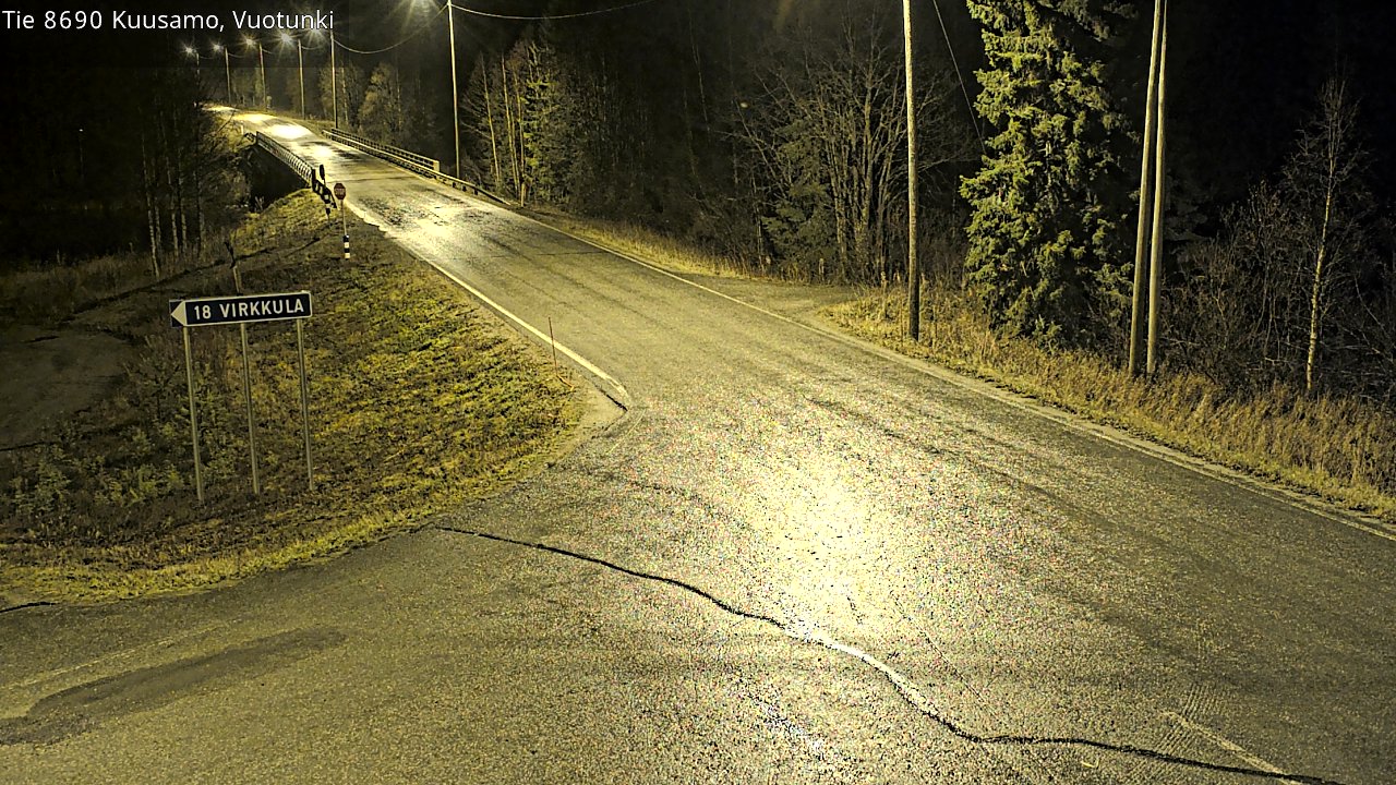 Kelikamerat Kuva Tie 8690 Kuusamo, Vuotunki, Kuusamo, Pohjois-Pohjanmaa