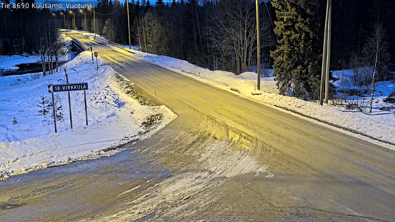 Kelikamerat Kuva Tie 8690 Kuusamo, Vuotunki, Kuusamo, Pohjois-Pohjanmaa