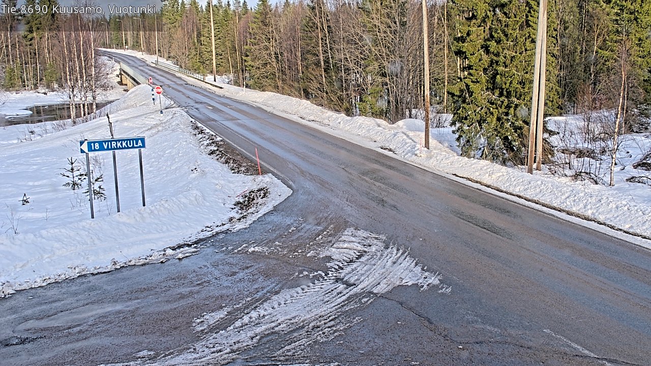 Kelikamerat Kuva Tie 8690 Kuusamo, Vuotunki, Kuusamo, Pohjois-Pohjanmaa