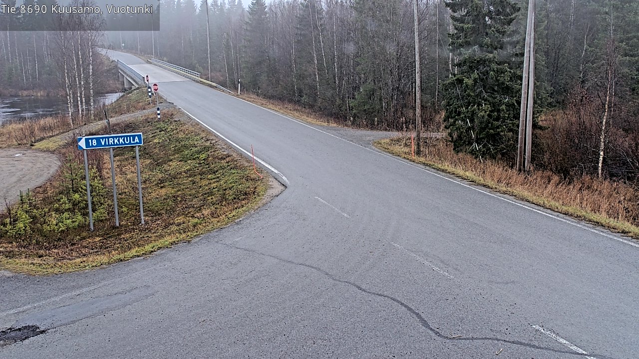 Kelikamerat Kuva Tie 8690 Kuusamo, Vuotunki, Kuusamo, Pohjois-Pohjanmaa