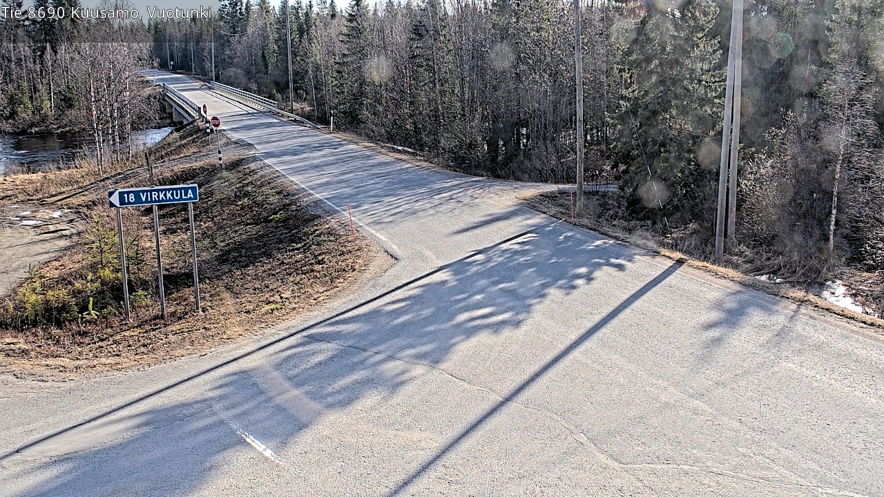 Kelikamerat Kuva Tie 8690 Kuusamo, Vuotunki, Kuusamo, Pohjois-Pohjanmaa
