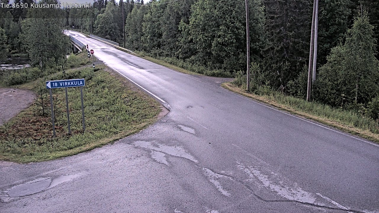 Kelikamerat Kuva Tie 8690 Kuusamo, Vuotunki, Kuusamo, Pohjois-Pohjanmaa