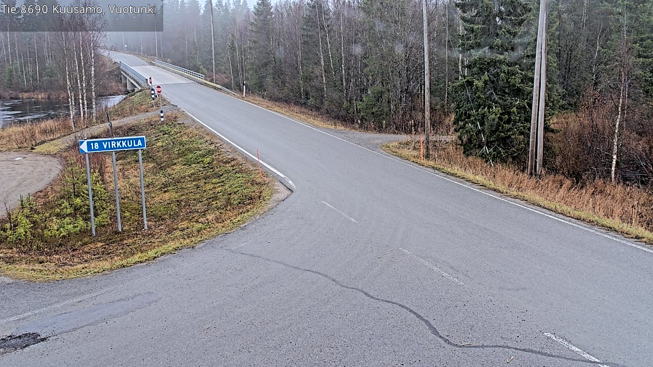 Kelikamerat Kuva Tie 8690 Kuusamo, Vuotunki, Kuusamo, Pohjois-Pohjanmaa