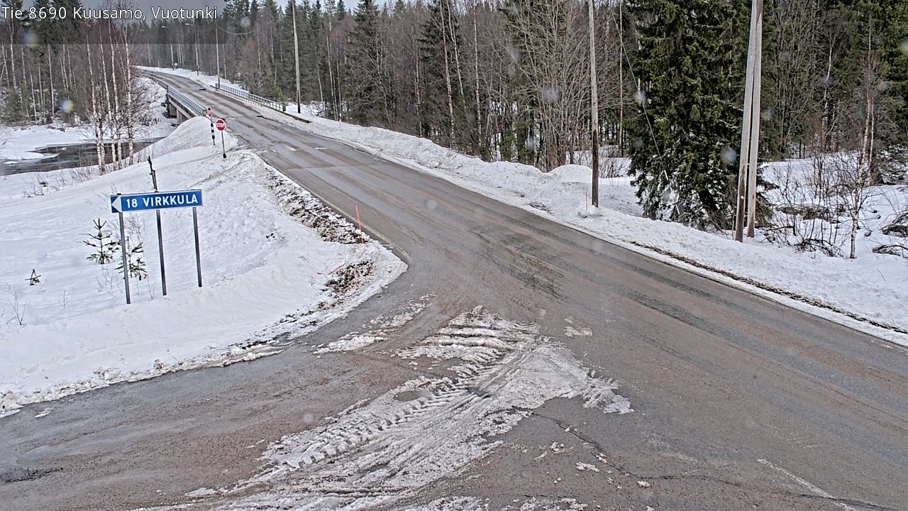 Kelikamerat Kuva Tie 8690 Kuusamo, Vuotunki, Kuusamo, Pohjois-Pohjanmaa