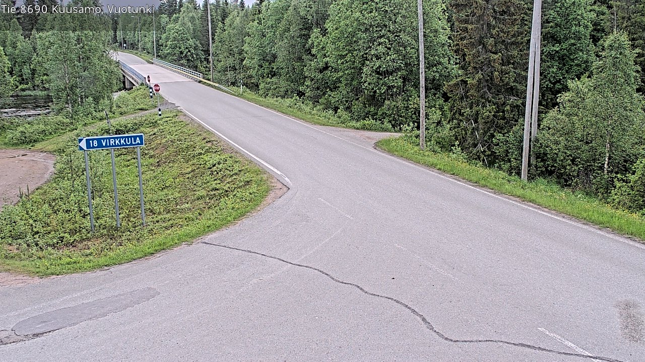 Kelikamerat Kuva Tie 8690 Kuusamo, Vuotunki, Kuusamo, Pohjois-Pohjanmaa