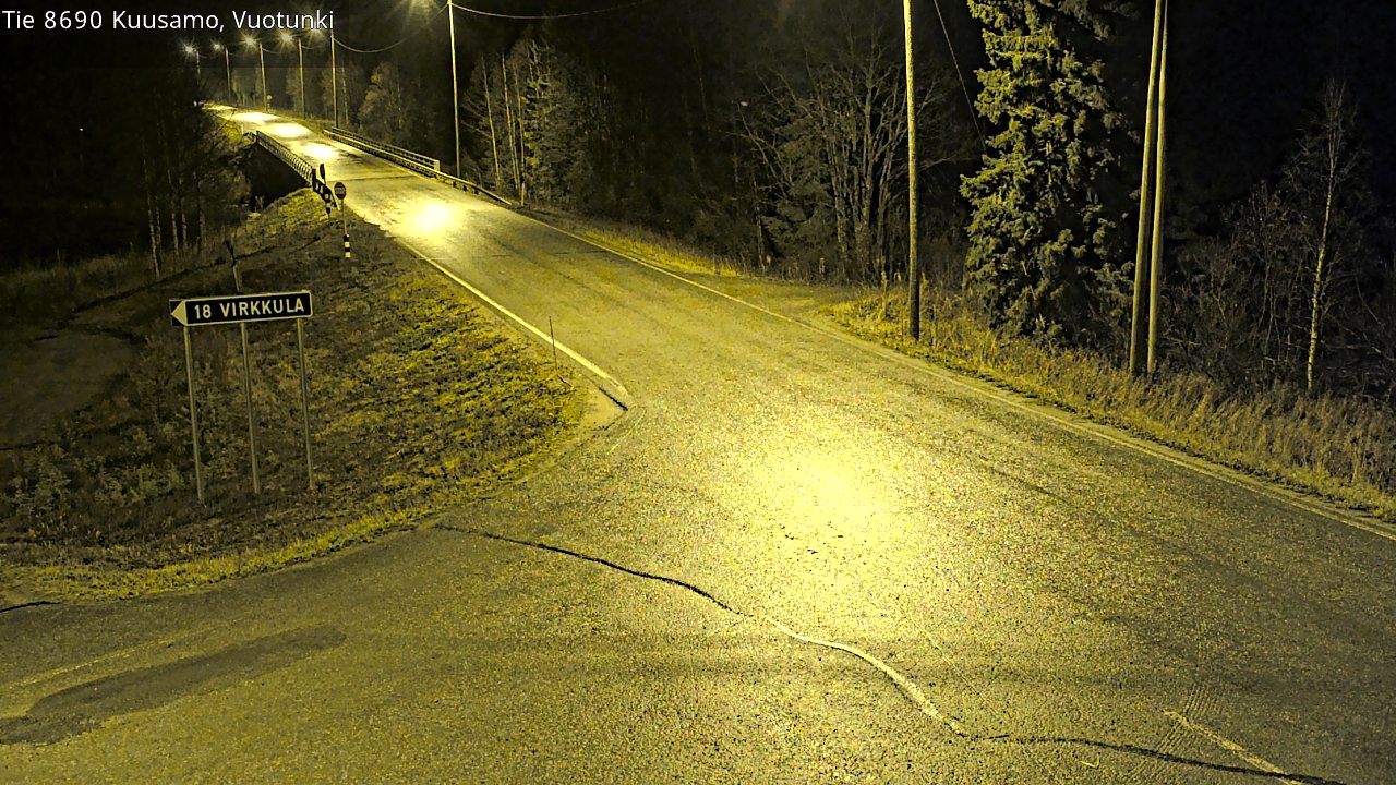 Kelikamerat Kuva Tie 8690 Kuusamo, Vuotunki, Kuusamo, Pohjois-Pohjanmaa