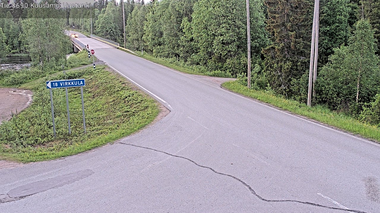 Kelikamerat Kuva Tie 8690 Kuusamo, Vuotunki, Kuusamo, Pohjois-Pohjanmaa