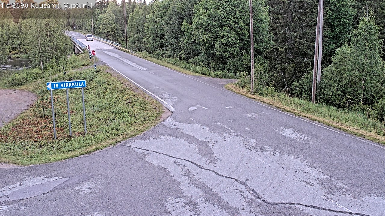Kelikamerat Kuva Tie 8690 Kuusamo, Vuotunki, Kuusamo, Pohjois-Pohjanmaa